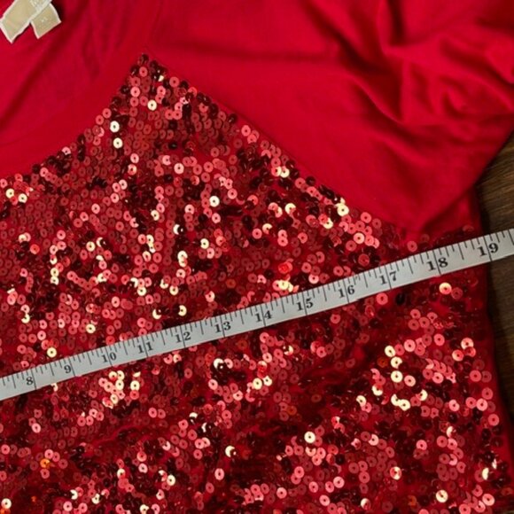 Michael Kors | Red Sequin Top - Picture 3 of 6